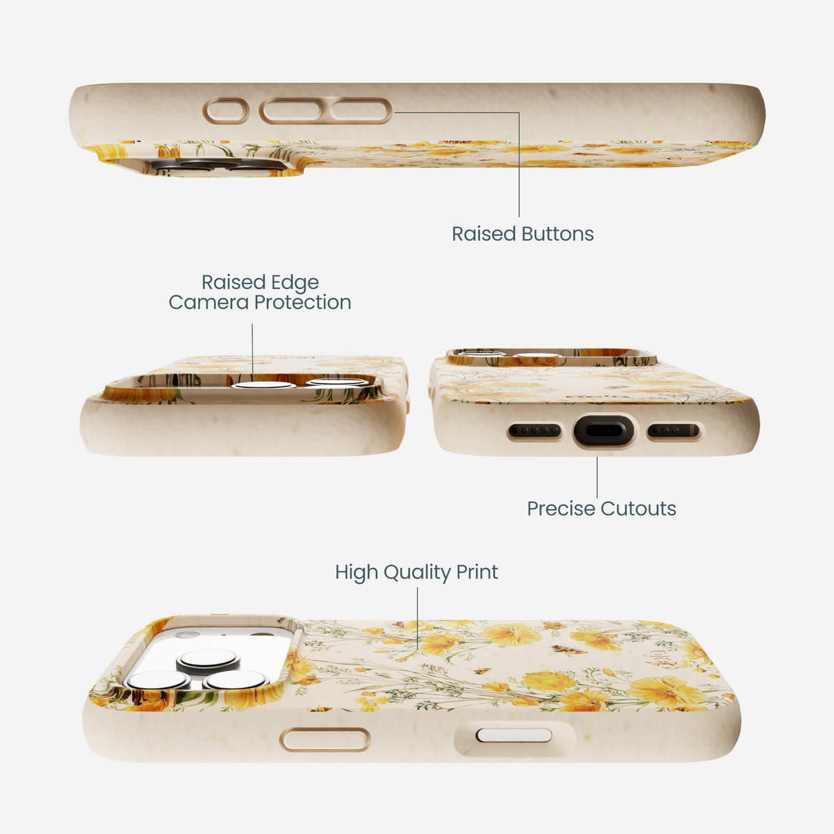 Seashell Vintage Bee iPhone 17 Pro Case