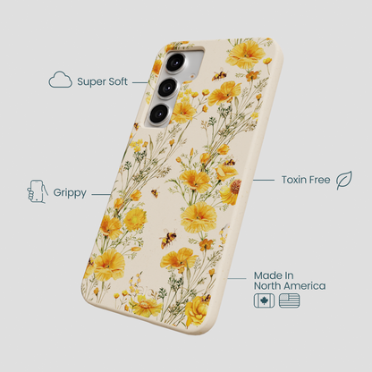Seashell Vintage Bee Samsung Galaxy S25+(Plus) Case
