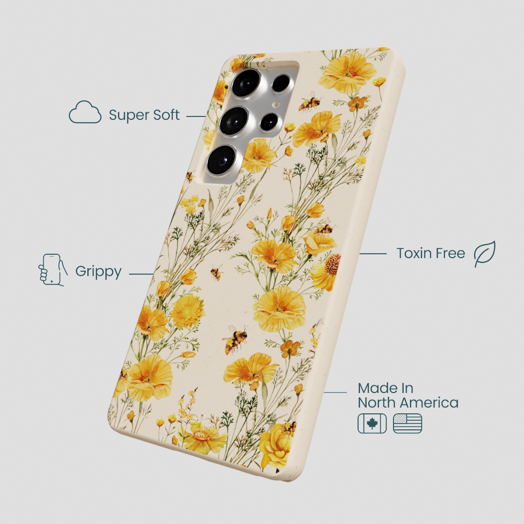 Seashell Vintage Bee Samsung Galaxy S25 Ultra Case