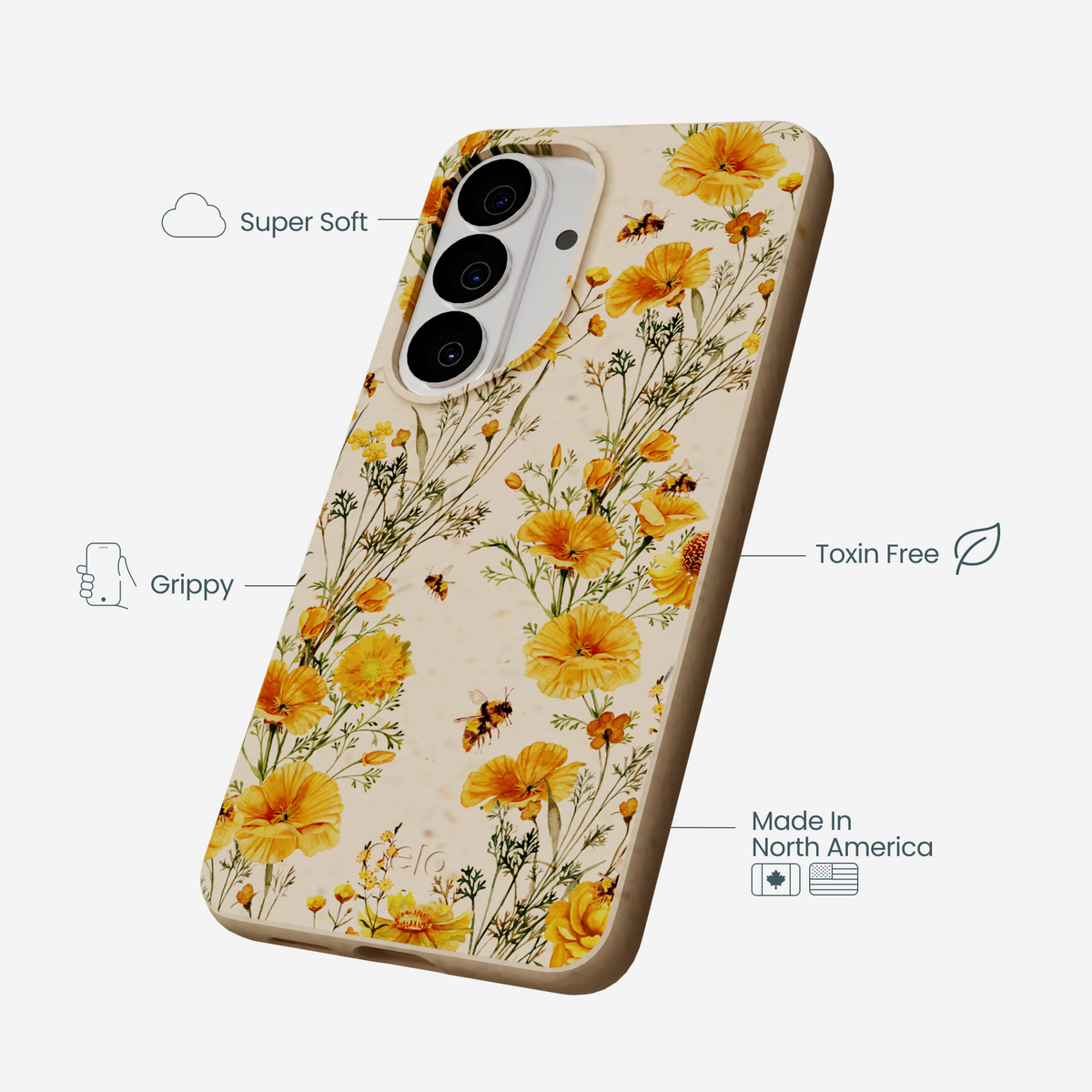 Seashell Vintage Bee Samsung Galaxy S26 Case