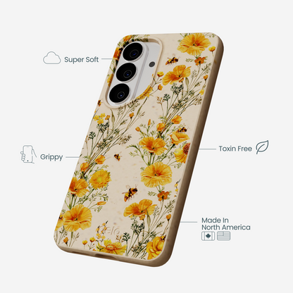 Seashell Vintage Bee Samsung Galaxy S26 Case