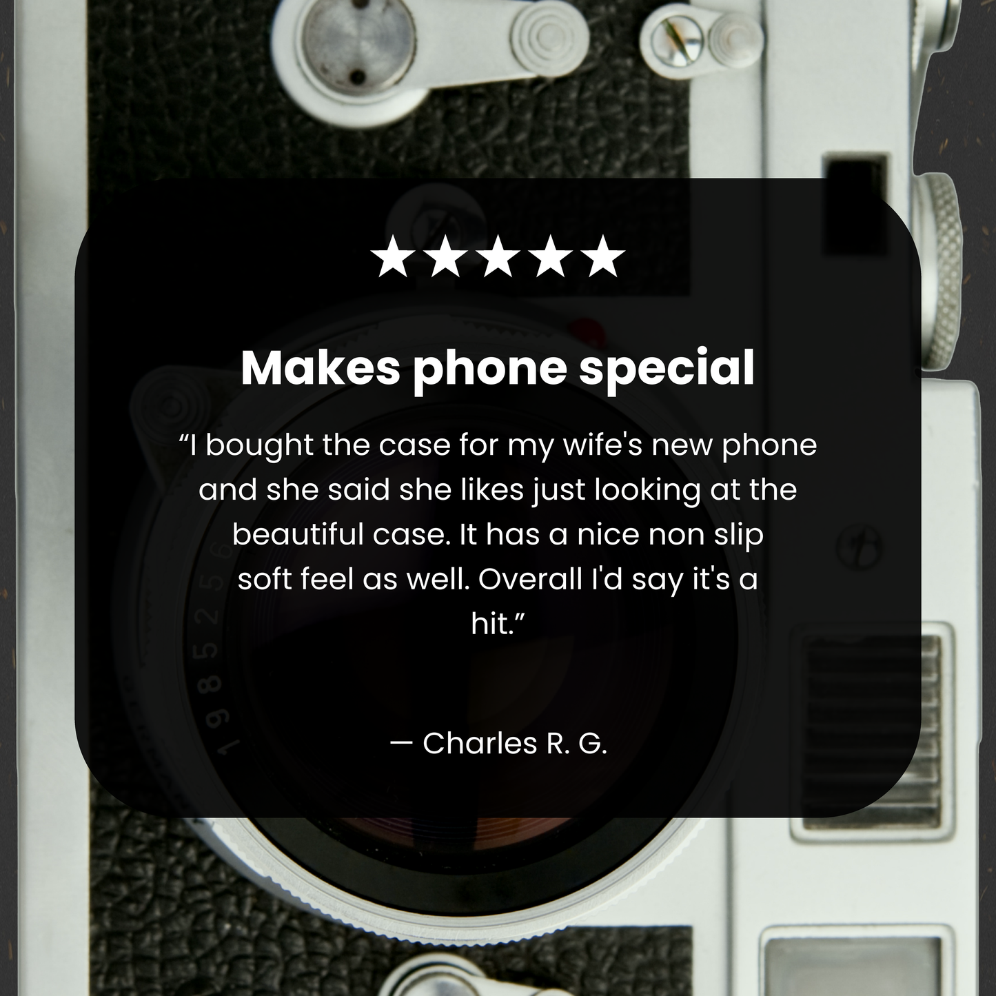 Black Vintage Camera iPhone 17 Pro Case