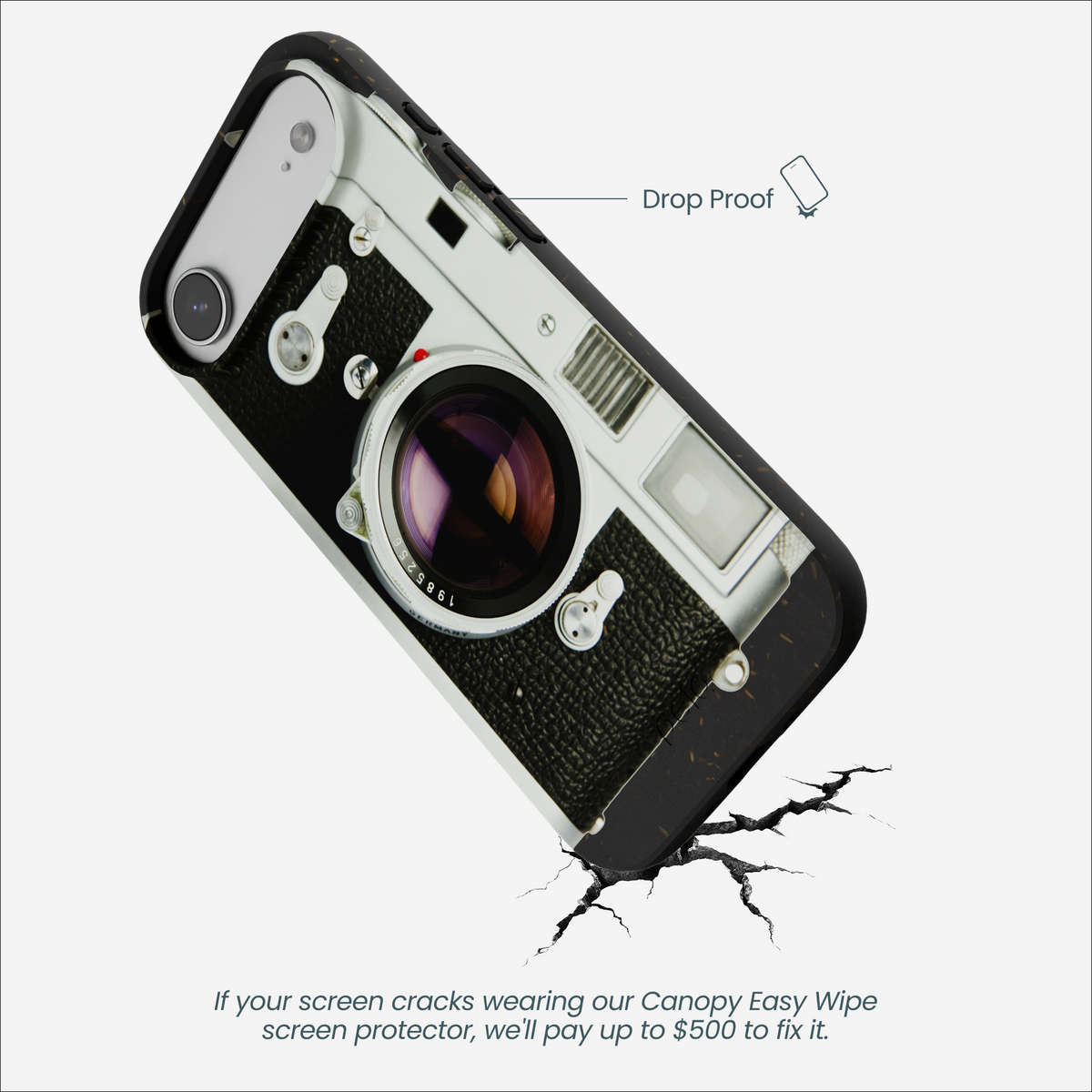 Black Vintage Camera iPhone Air Case