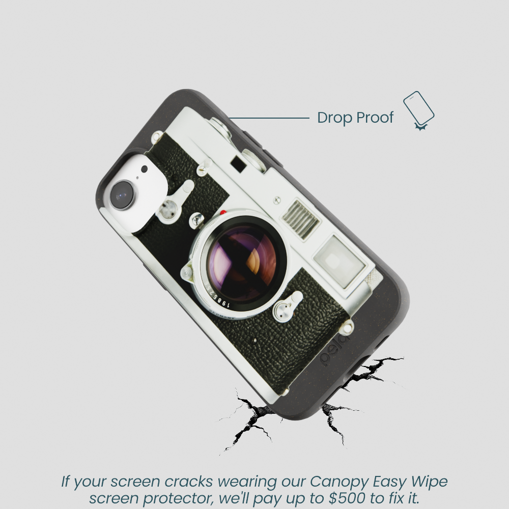 Black Vintage Camera iPhone 16e/17e Case