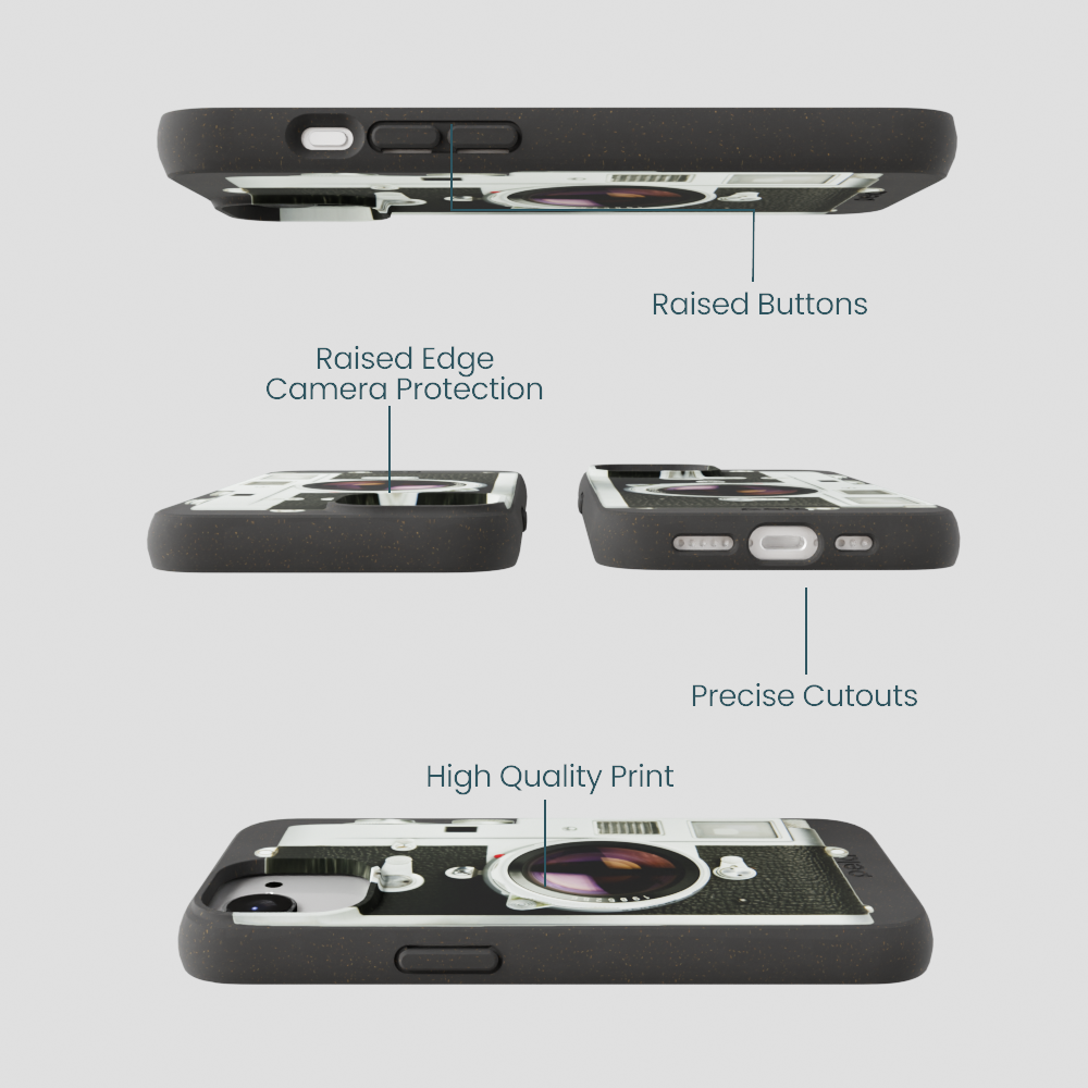 Black Vintage Camera iPhone 16e/17e Case