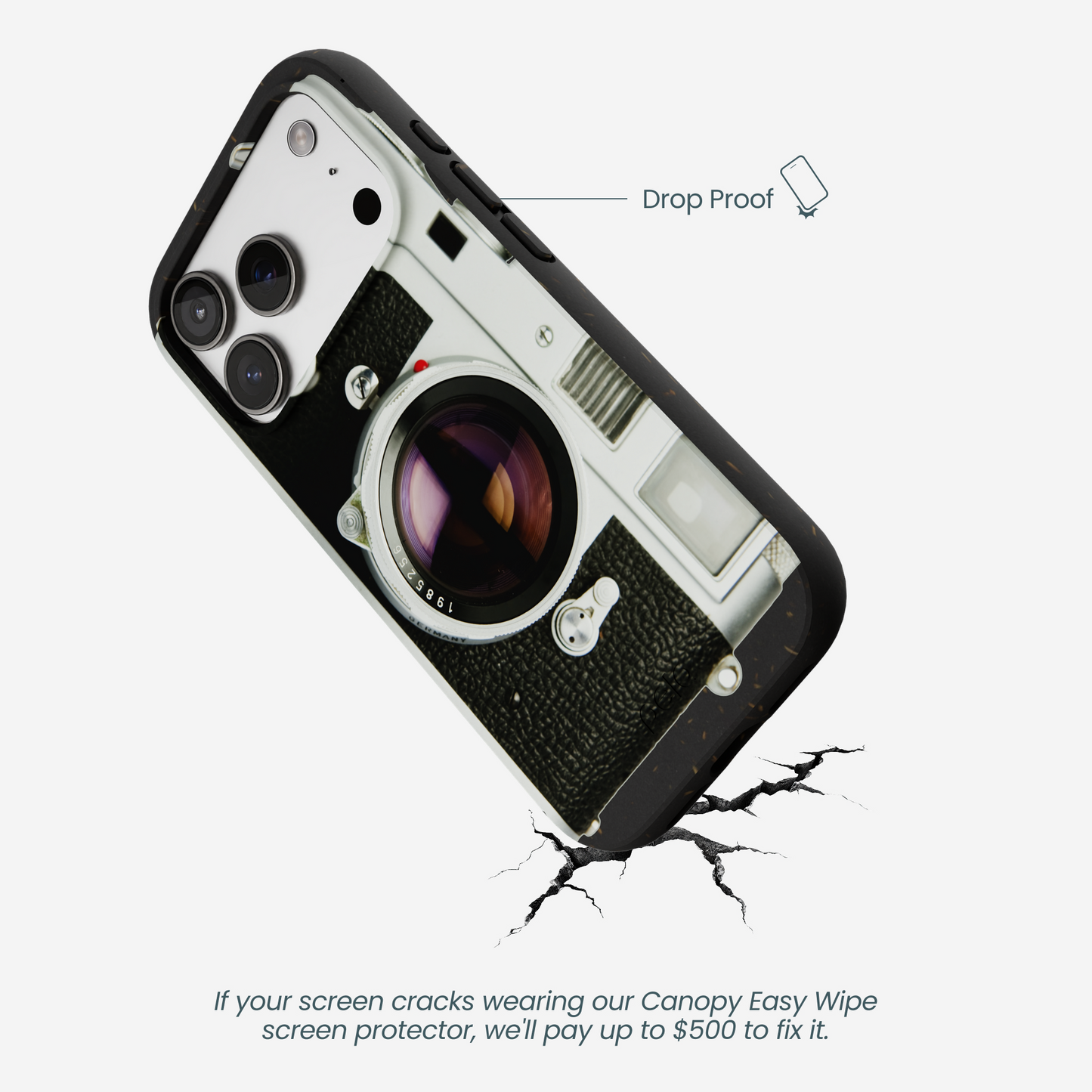 Black Vintage Camera iPhone 17 Pro Case