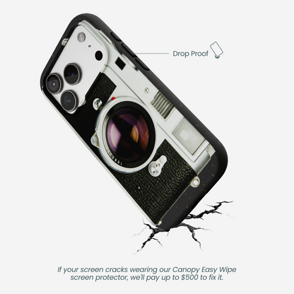Black Vintage Camera iPhone 17 Pro Case