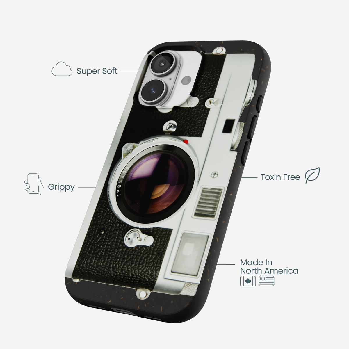 Black Vintage Camera iPhone 17 Case