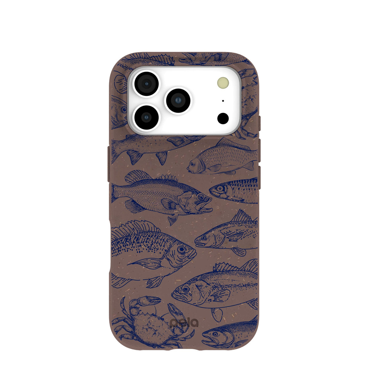 Chocolate Brown Vintage Catch iPhone 17 Pro Case