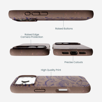 Chocolate Brown Vintage Catch iPhone 17 Pro Case