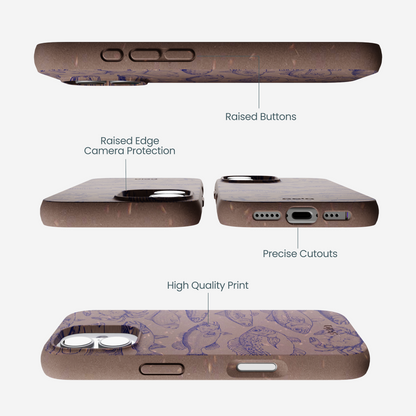 Chocolate Brown Vintage Catch iPhone 17 Case