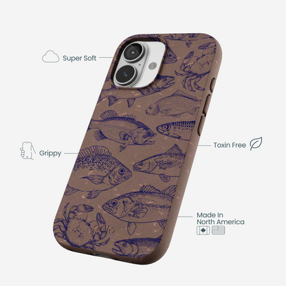 Chocolate Brown Vintage Catch iPhone 17 Case