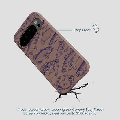 Chocolate Brown Vintage Catch Google Pixel 10/10 Pro Case
