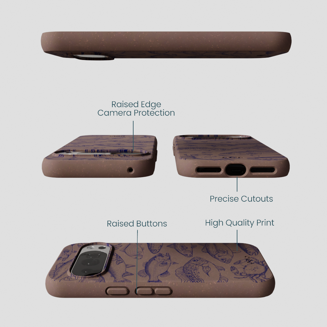 Chocolate Brown Vintage Catch Google Pixel 10/10 Pro Case