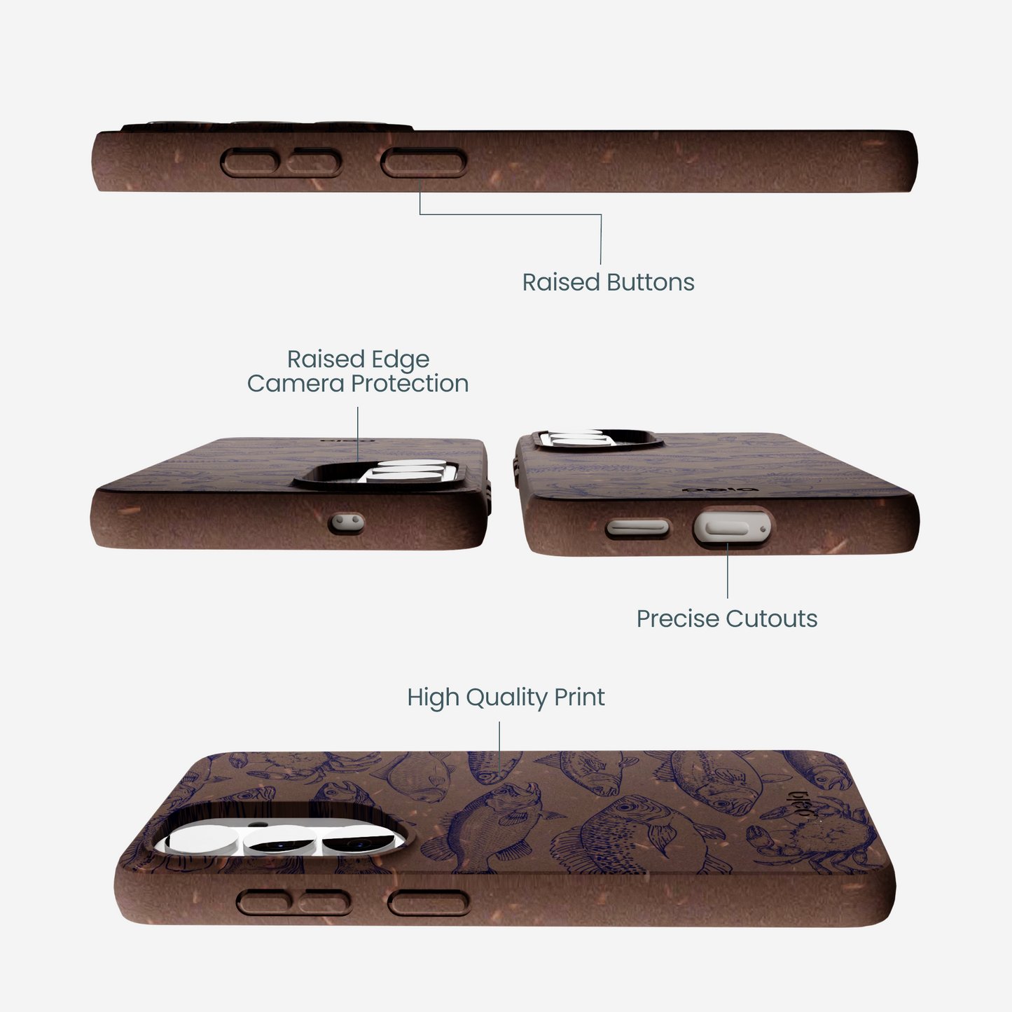 Chocolate Brown Vintage Catch Samsung Galaxy S26 Case