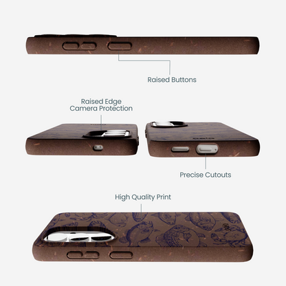 Chocolate Brown Vintage Catch Samsung Galaxy S26 Case