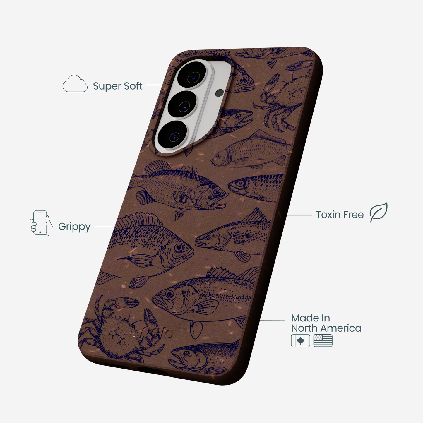 Chocolate Brown Vintage Catch Samsung Galaxy S26 Case