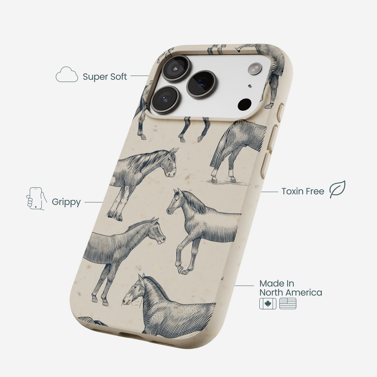 London Fog Vintage Gallop iPhone 17 Pro Case