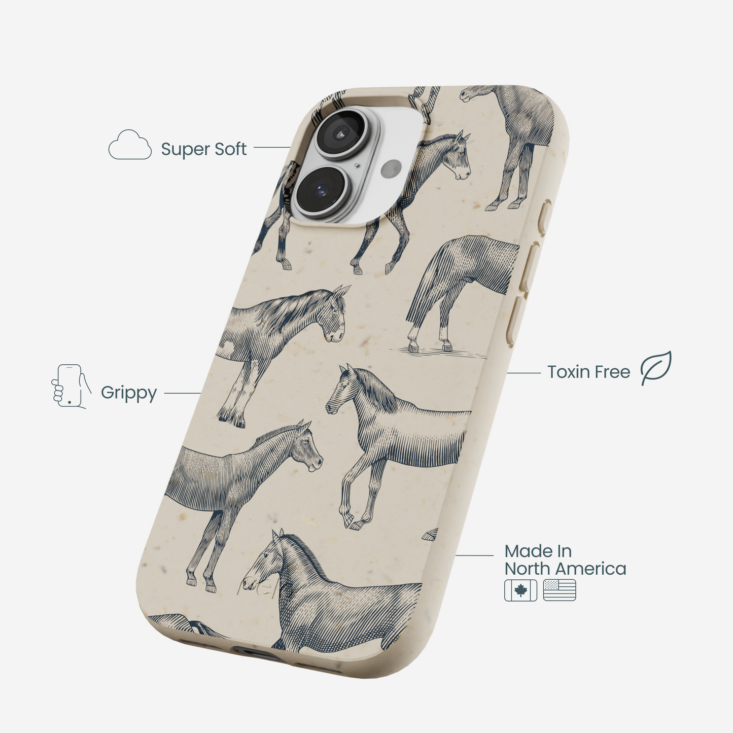 London Fog Vintage Gallop iPhone 17 Case