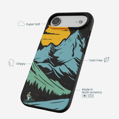 Black Vintage Peaks iPhone Air Case