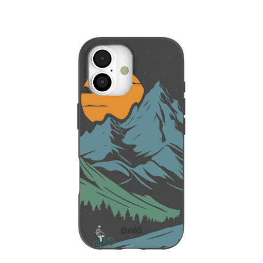 Black Vintage Peaks iPhone 17 Case