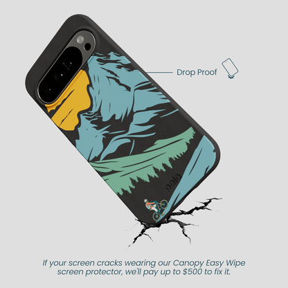 Black Vintage Peaks Google Pixel 10 Pro XL Case