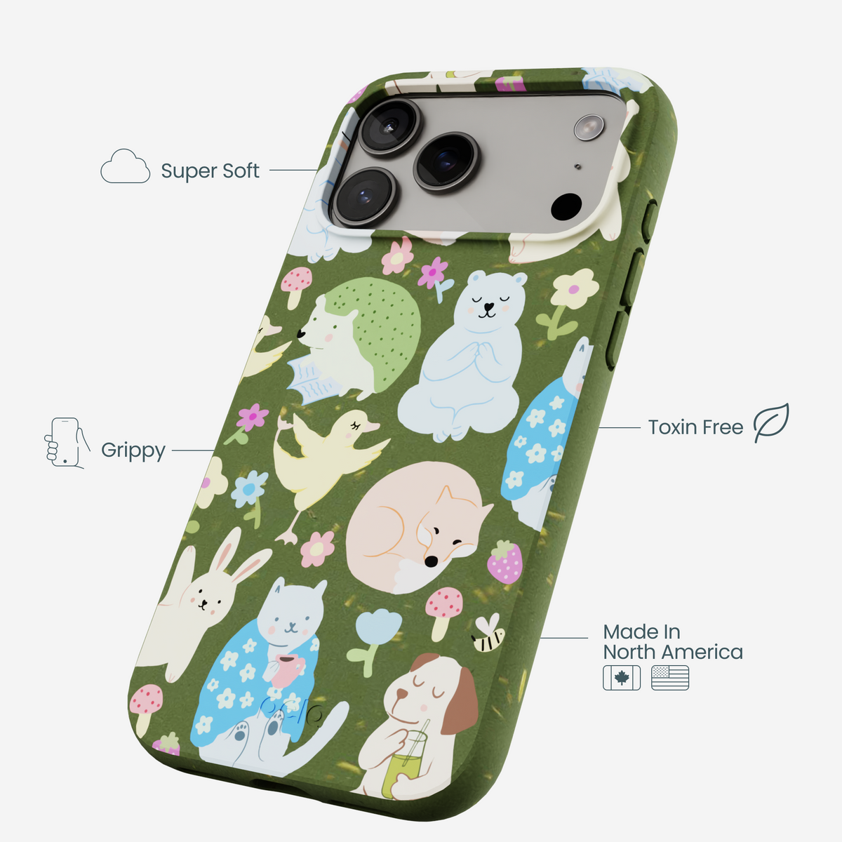 Forest Floor Wellness Creatures iPhone 17 Pro Max Case