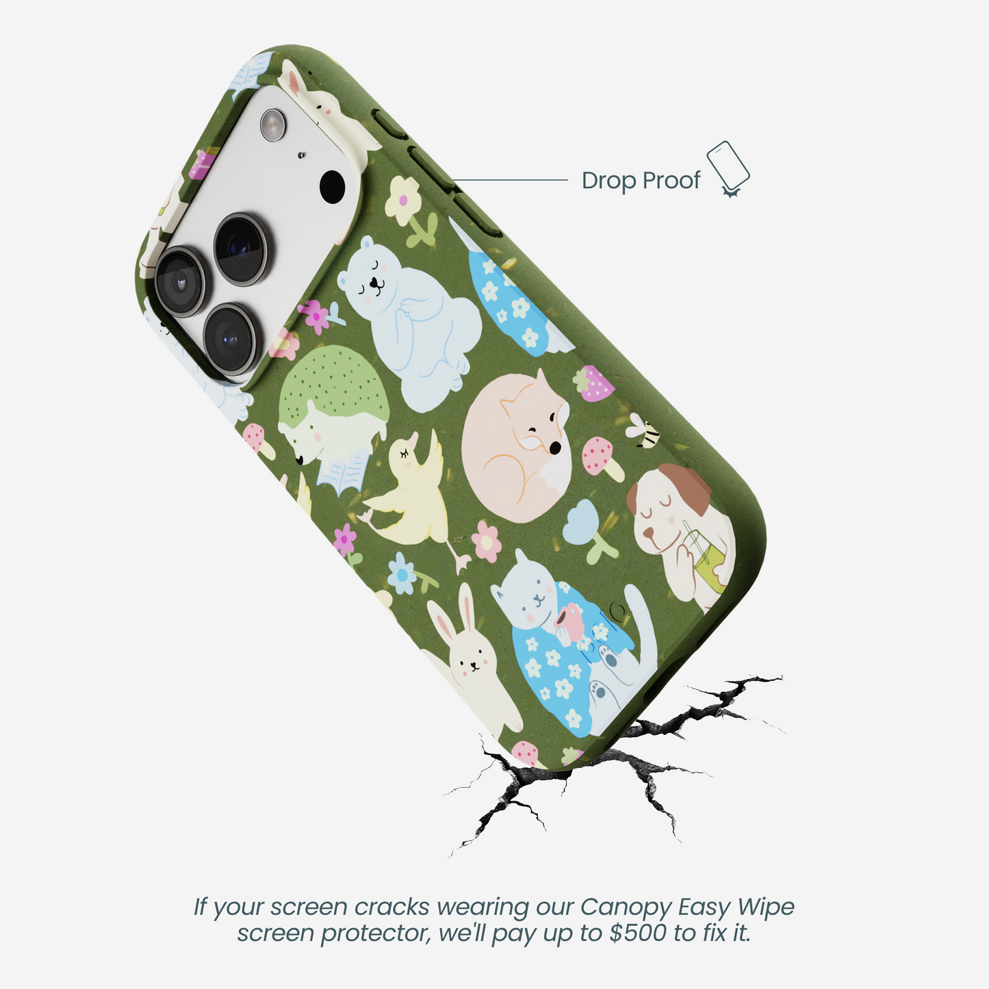 Forest Floor Wellness Creatures iPhone 17 Pro Case