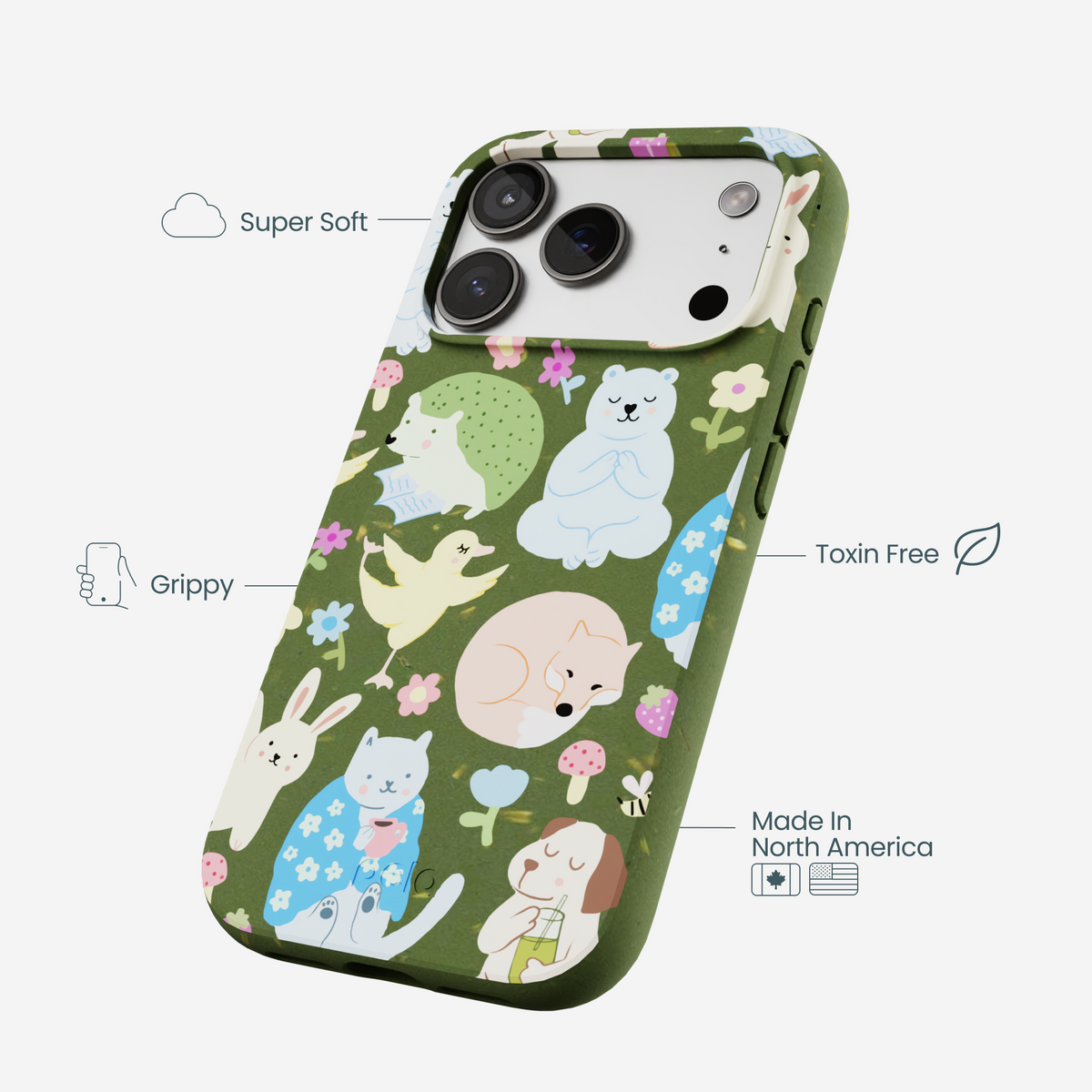 Forest Floor Wellness Creatures iPhone 17 Pro Case