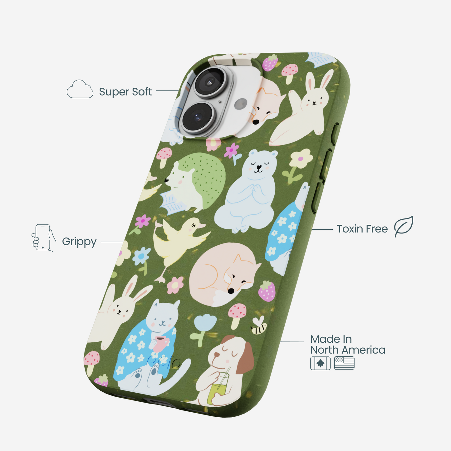 Forest Floor Wellness Creatures iPhone 17 Case