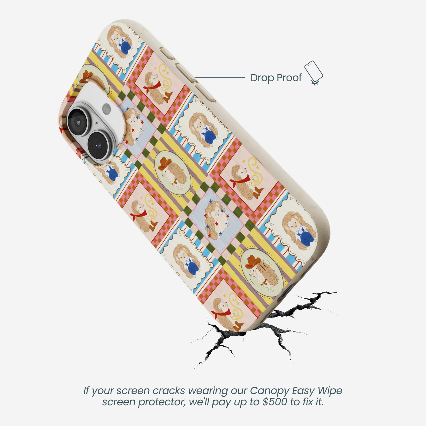 London Fog Western Hedgehog iPhone 17 Case