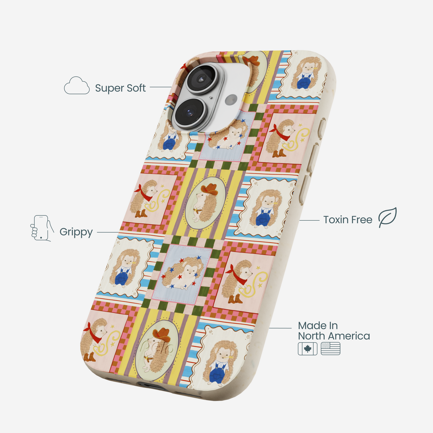 London Fog Western Hedgehog iPhone 17 Case