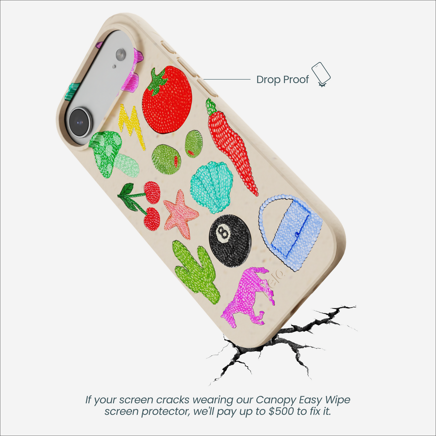 Seashell Whimsy Brooches iPhone Air Case