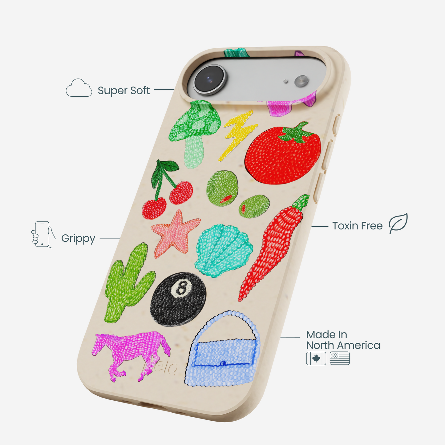 Seashell Whimsy Brooches iPhone Air Case