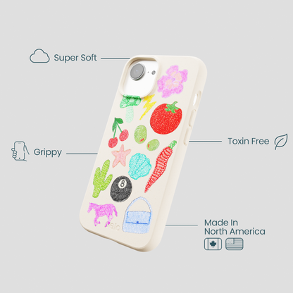 Seashell Whimsy Brooches iPhone 16e/17e Case
