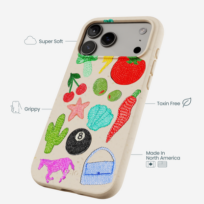 Seashell Whimsy Brooches iPhone 17 Pro Max Case