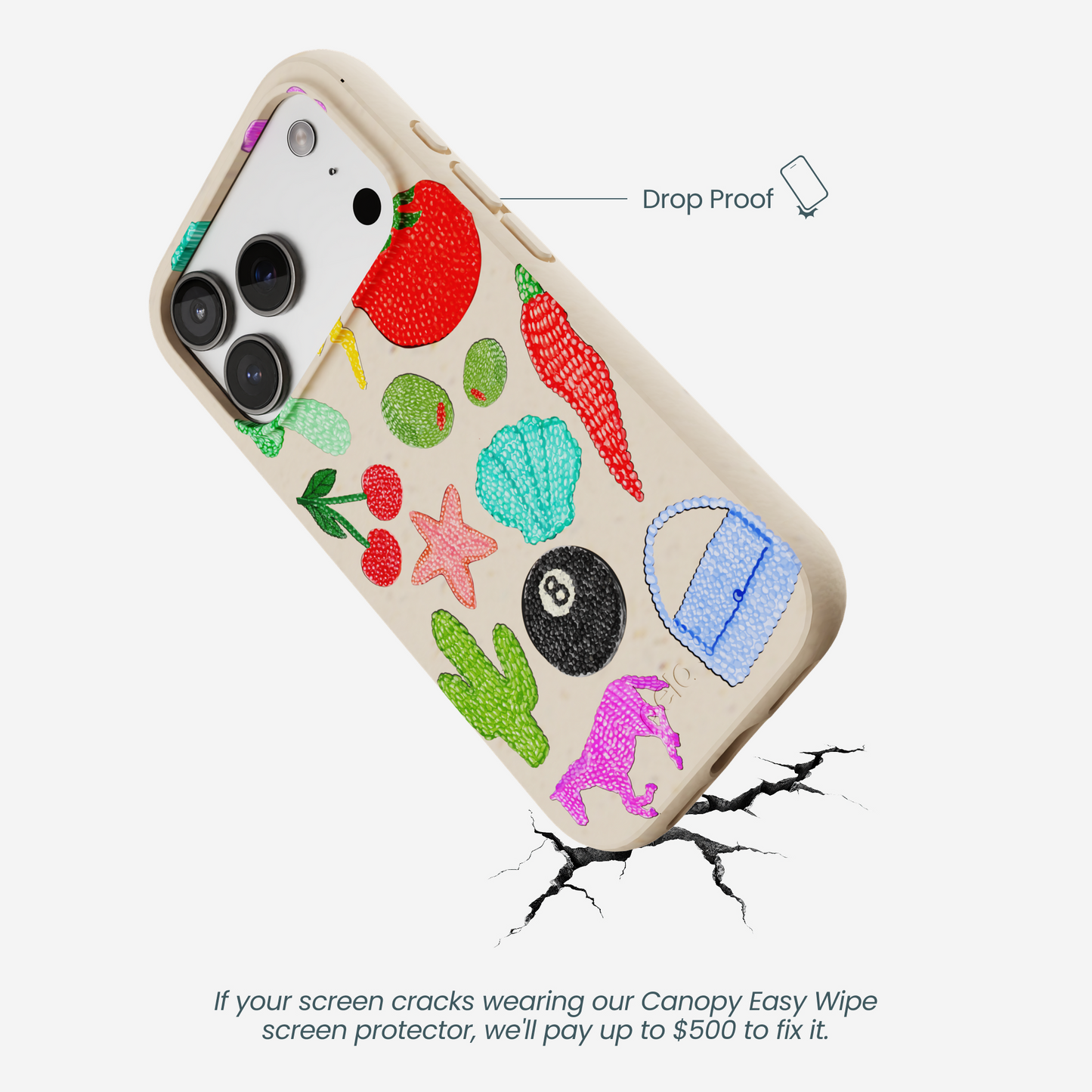 Seashell Whimsy Brooches iPhone 17 Pro Case