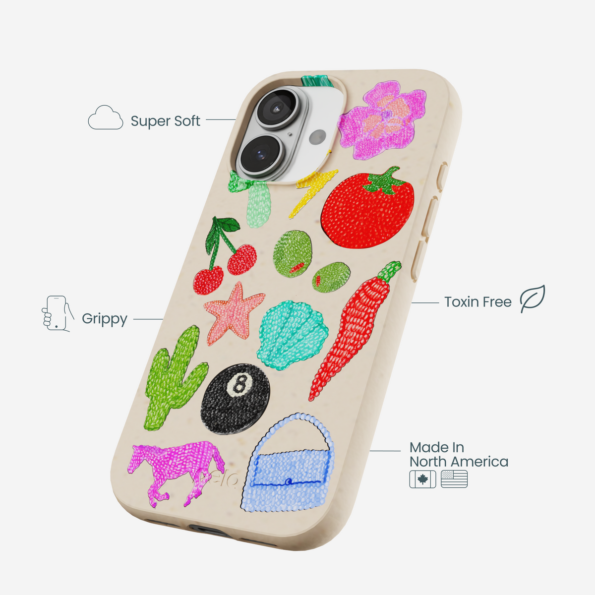 Seashell Whimsy Brooches iPhone 17 Case