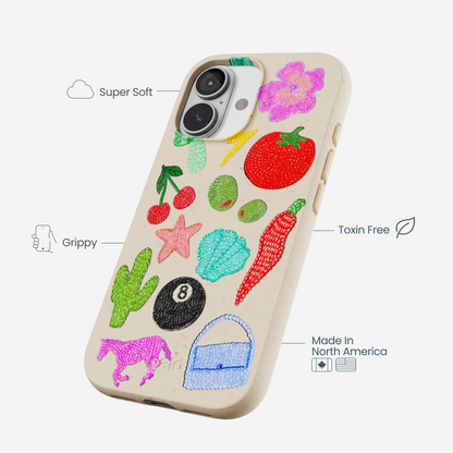 Seashell Whimsy Brooches iPhone 17 Case