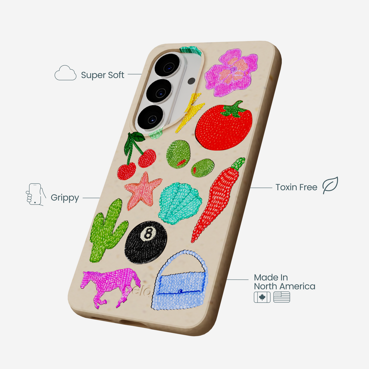 Seashell Whimsy Brooches Samsung Galaxy S26 Case