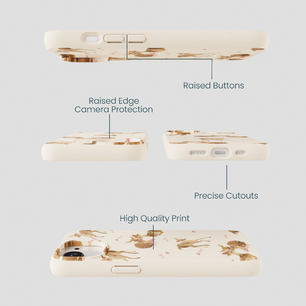 Seashell Whimsy Deer iPhone 16e/17e Case