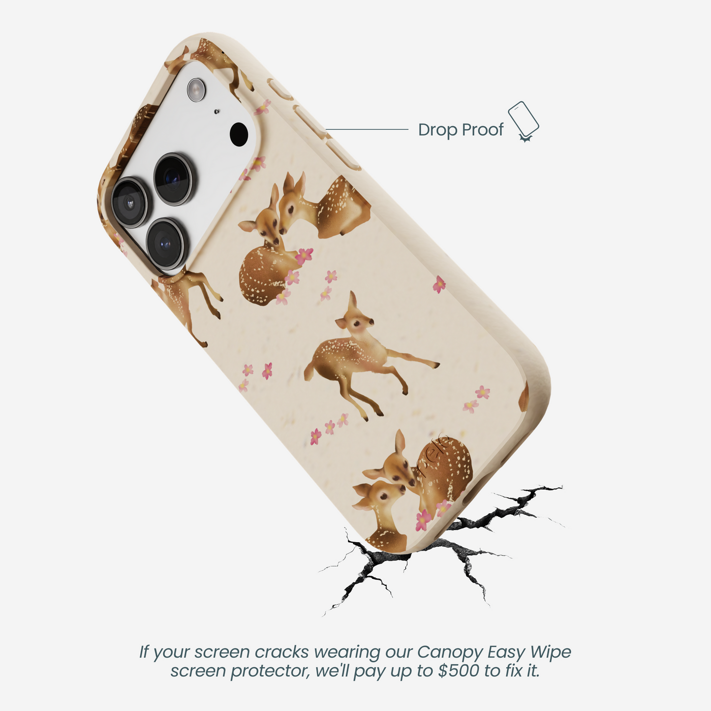 Seashell Whimsy Deer iPhone 17 Pro Case