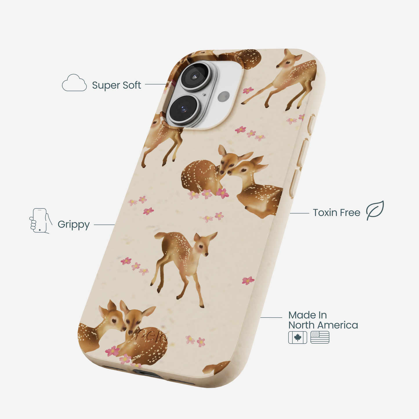 Seashell Whimsy Deer iPhone 17 Case
