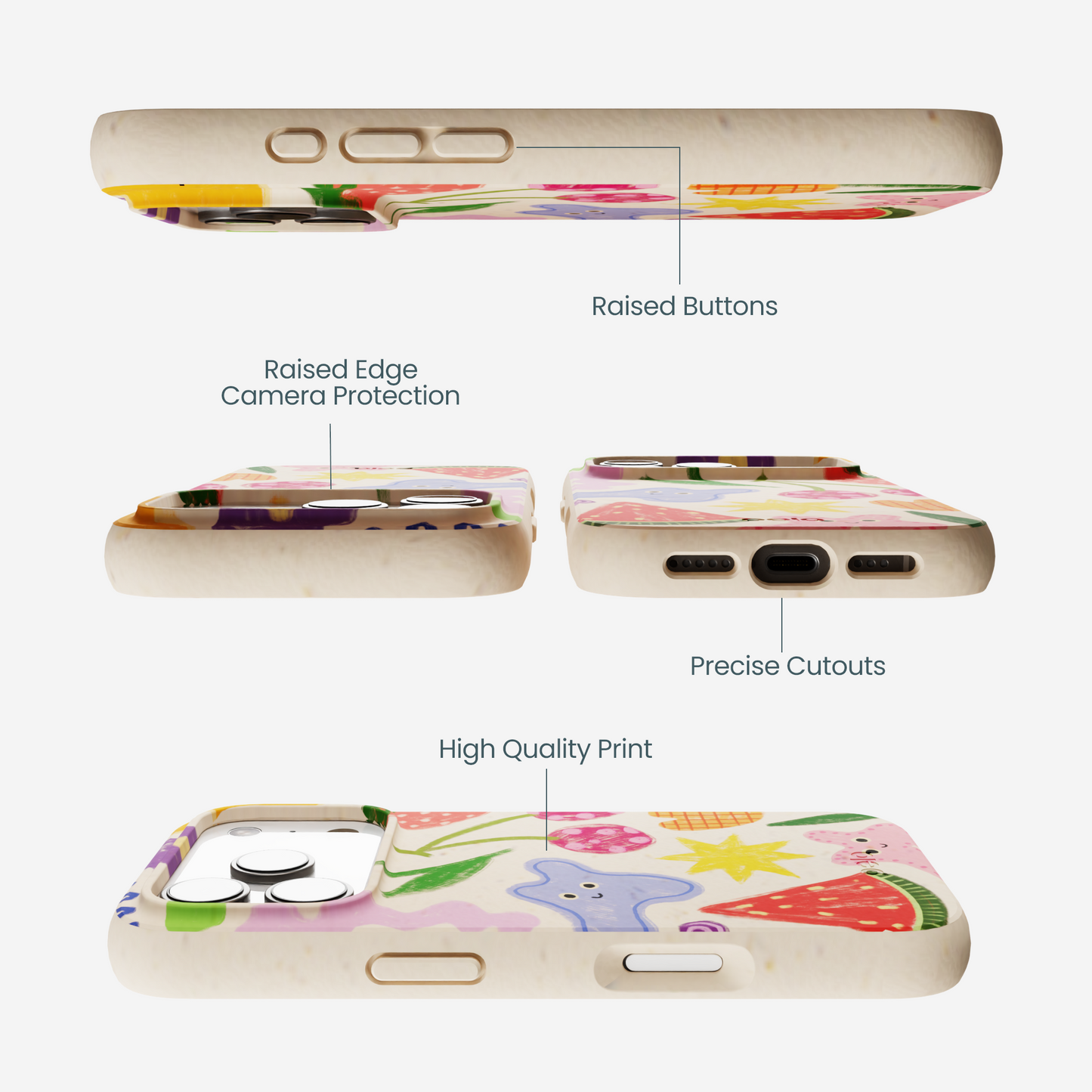 Seashell Whimsy Shapes iPhone 17 Pro Case