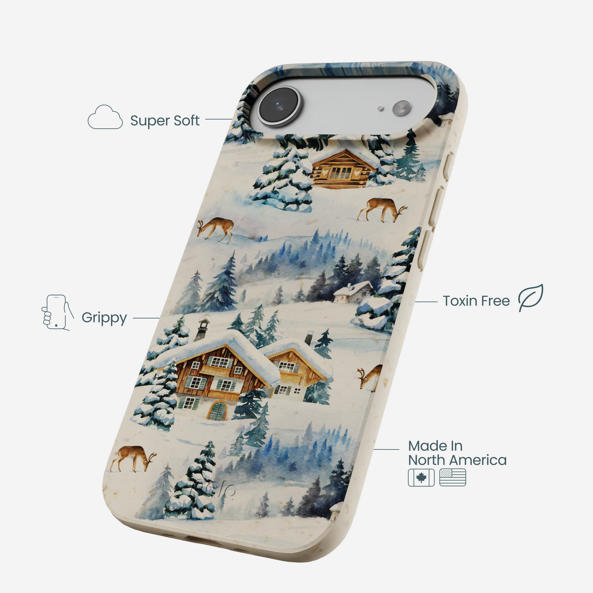 London Fog Whitetail Winter iPhone Air Case