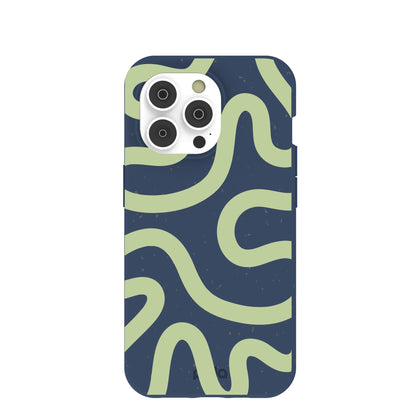 Navy Blue Wiggles iPhone 14 Pro Case