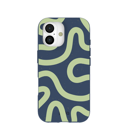 Navy Blue Wiggles iPhone 17 Case