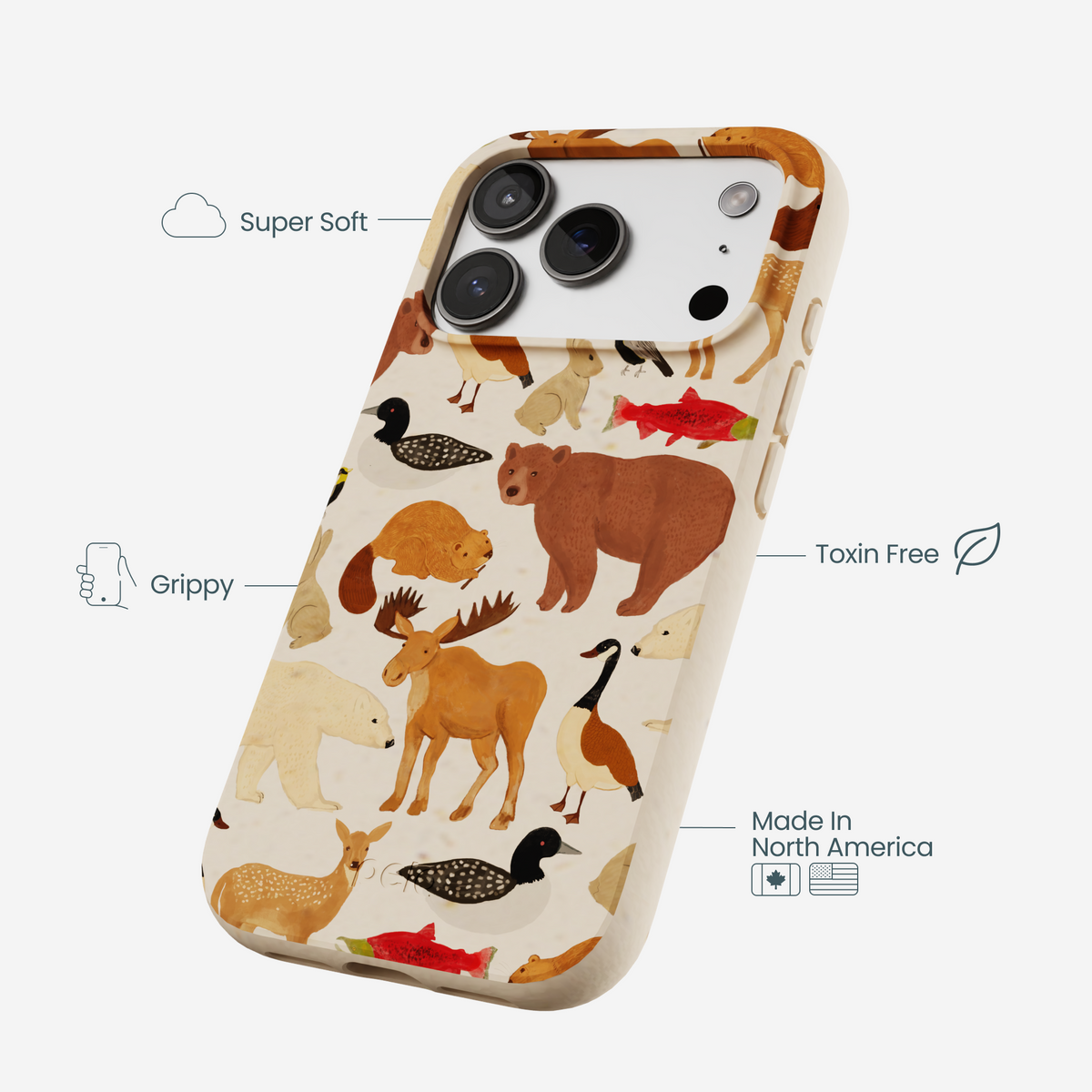 Seashell Wild Canada iPhone 17 Pro Case