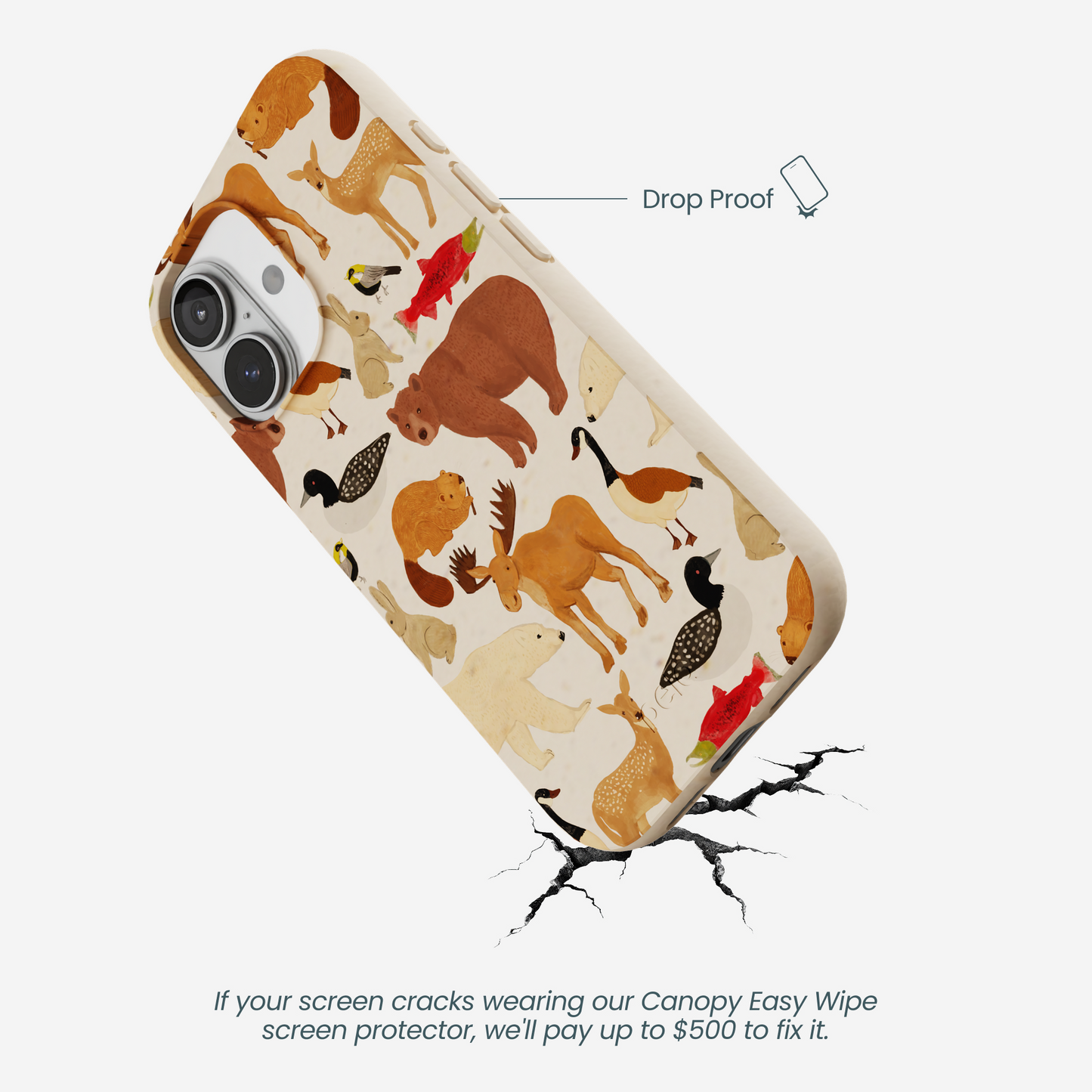 Seashell Wild Canada iPhone 17 Case