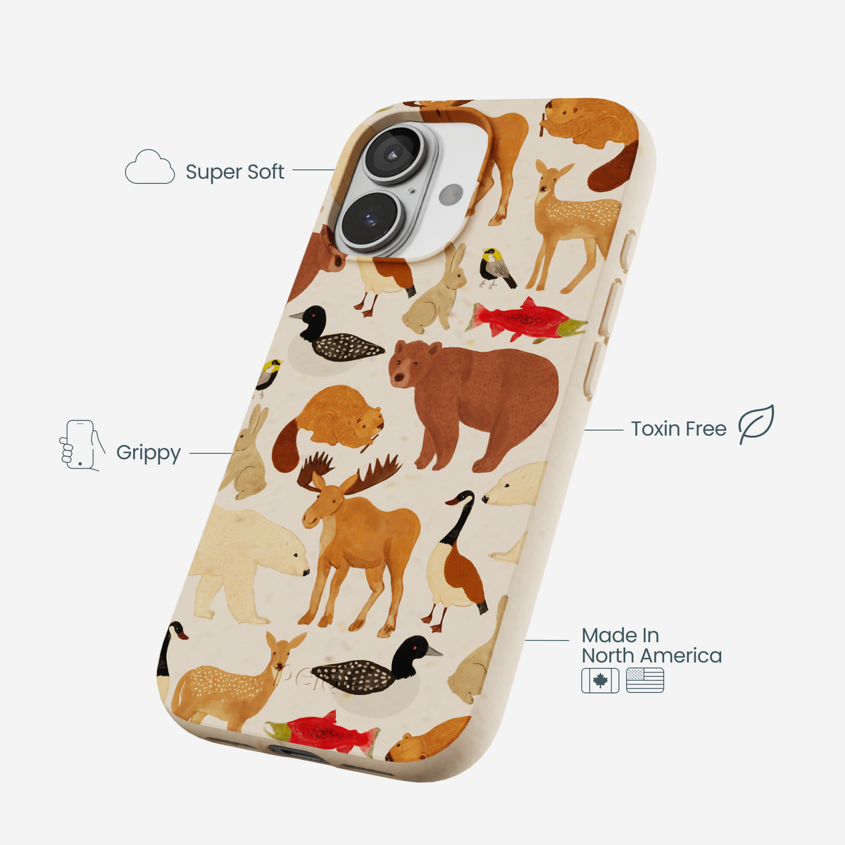Seashell Wild Canada iPhone 17 Case